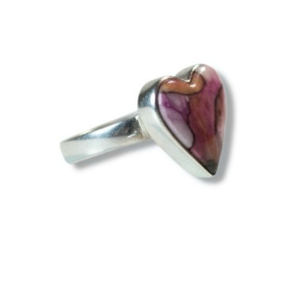 Kingman Pink Dahlia Turquoise 925 Sterling Ring - Size 7.25 (NEW) - Picture 4 of 9